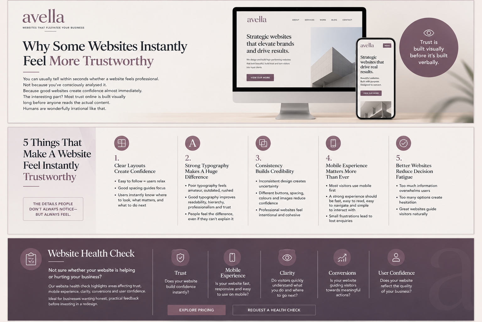Trustworthy website design